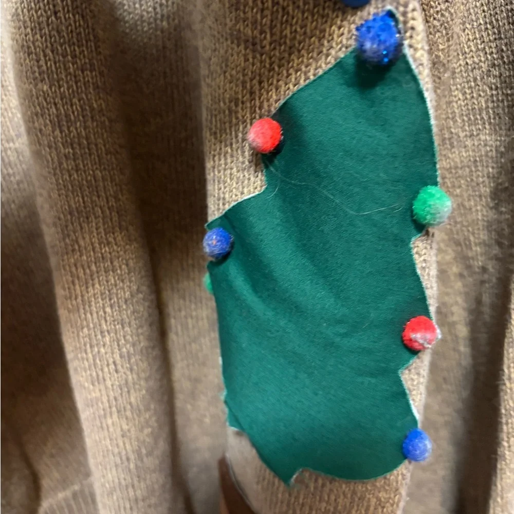 Gant Tan Fall/Christmas Hand Framed 100% cotton‎ sweater - Picture 5 of 6